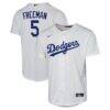 Freddie Freeman Los Angeles Dodgers Nike Youth Home Replica Jersey - White - Front View