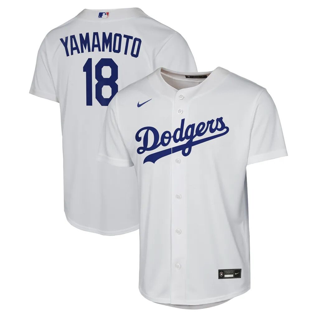 Yoshinobu Yamamoto Los Angeles Dodgers Nike Youth Home Replica Jersey