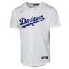 Yoshinobu Yamamoto Los Angeles Dodgers Nike Youth Home Replica Jersey - White - Side View