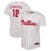 Kyle Schwarber Philadelphia Phillies Nike Youth Home Replica Jersey - White - Front View