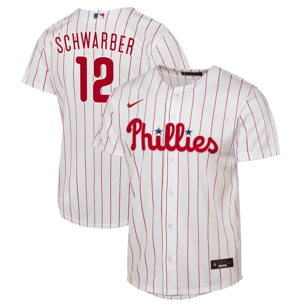 Kyle Schwarber Philadelphia Phillies Nike Youth Home Replica Jersey