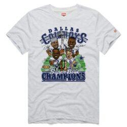 Dallas Cowboys Homage Super Bowl T-Shirt - - Front View