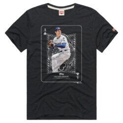 Shohei Ohtani Los Angeles Dodgers Homage All Aces Graphic T-Shirt - Charcoal - Front View
