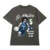Olivia Miles Minnesota Lynx round21 Unisex Poster T-Shirt - Gray - Front View