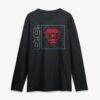 D.C. United Home Field Pop Personalized Name & Number Long Sleeve T-Shirt - Black - Side View