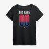 FC Dallas Women's Home Field Pop Personalized Name & Number V-Neck T-Shirt - Black - Detail View