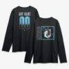 Minnesota United FC Home Field Pop Personalized Name & Number Long Sleeve T-Shirt - Black - Front View