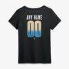 Philadelphia Union Women's Home Field Pop Personalized Name & Number V-Neck T-Shirt - Black - Detail View