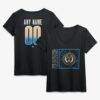 Philadelphia Union Women's Home Field Pop Personalized Name & Number V-Neck T-Shirt - Black - Front View