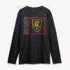 Real Salt Lake Home Field Pop Personalized Name & Number Long Sleeve T-Shirt - Black - Side View