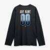 Sporting Kansas City Home Field Pop Personalized Name & Number Long Sleeve T-Shirt - Black - Detail View