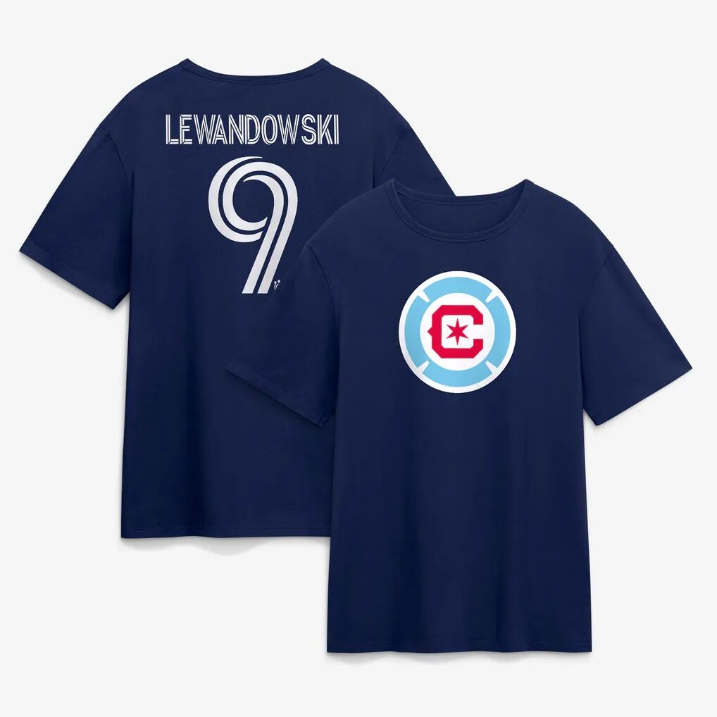Robert Lewandowski Chicago Fire Authentic Stack Name & Number T-Shirt
