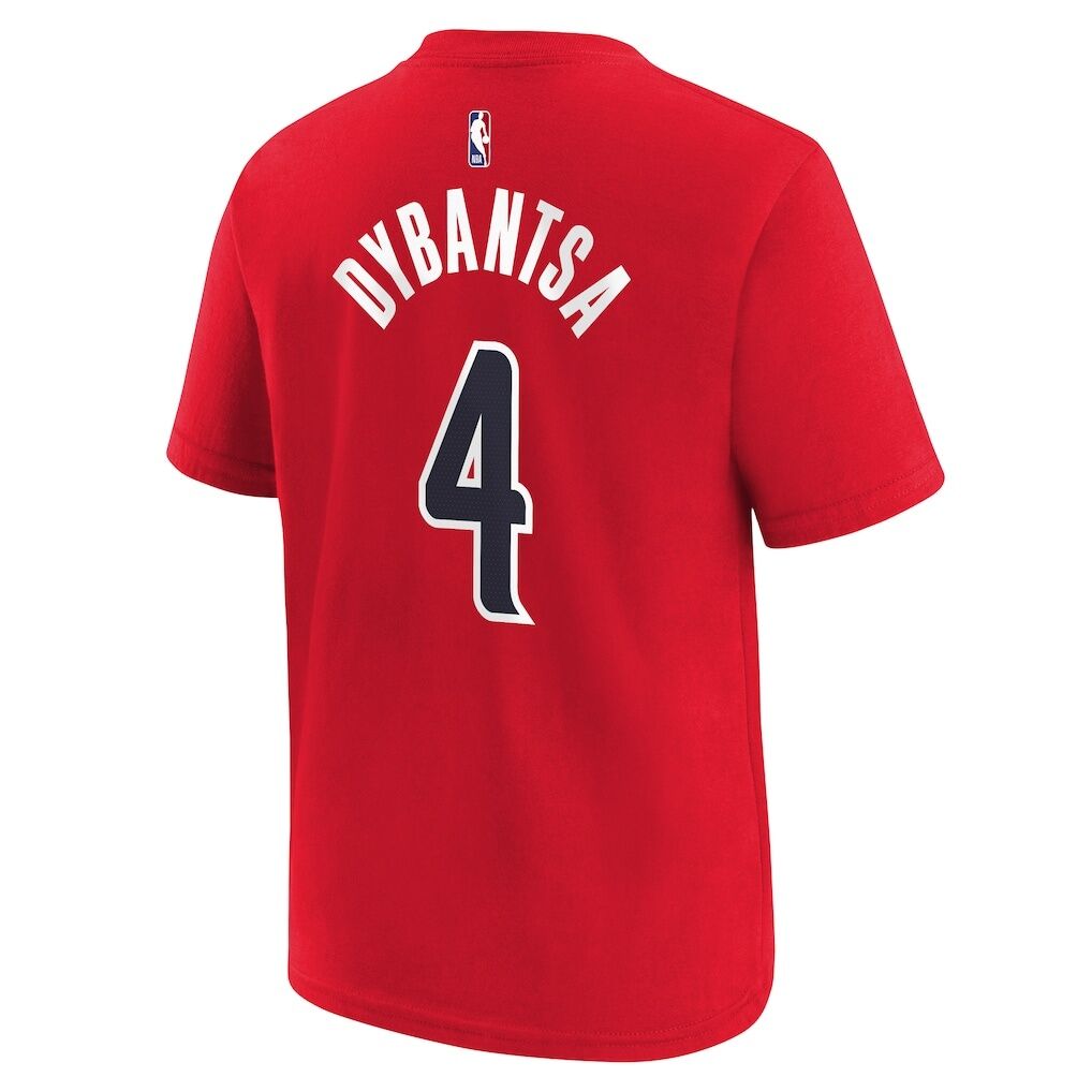 AJ Dybantsa Washington Wizards Nike Youth Icon Name & Number T-Shirt