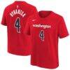 AJ Dybantsa Washington Wizards Nike Youth Icon Name & Number T-Shirt - Red - Front View