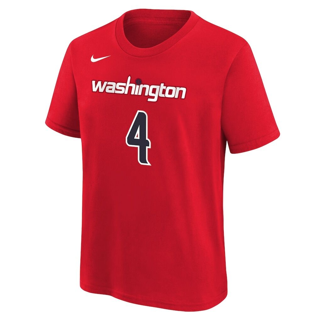 AJ Dybantsa Washington Wizards Nike Youth Icon Name & Number T-Shirt