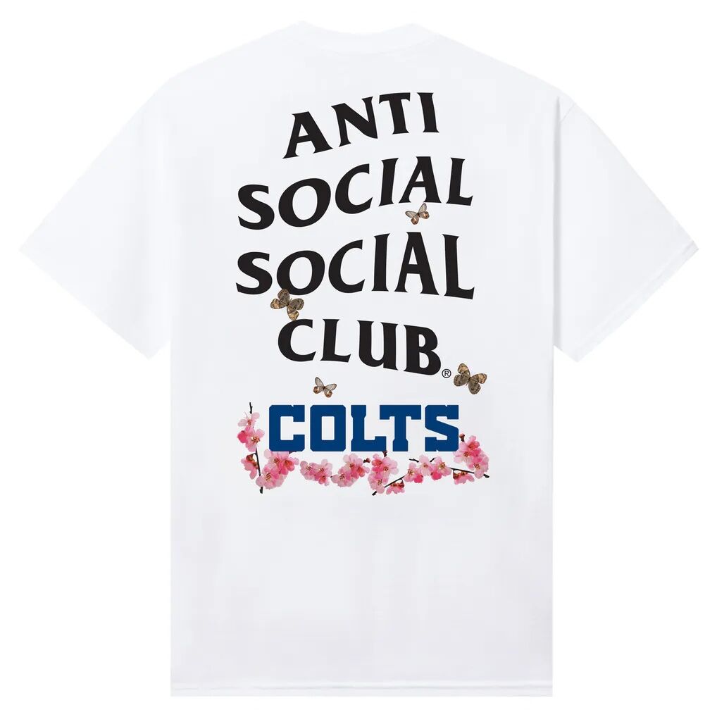 Indianapolis Colts AntiSocialSocialClub x NFL Unisex Blossom T-Shirt