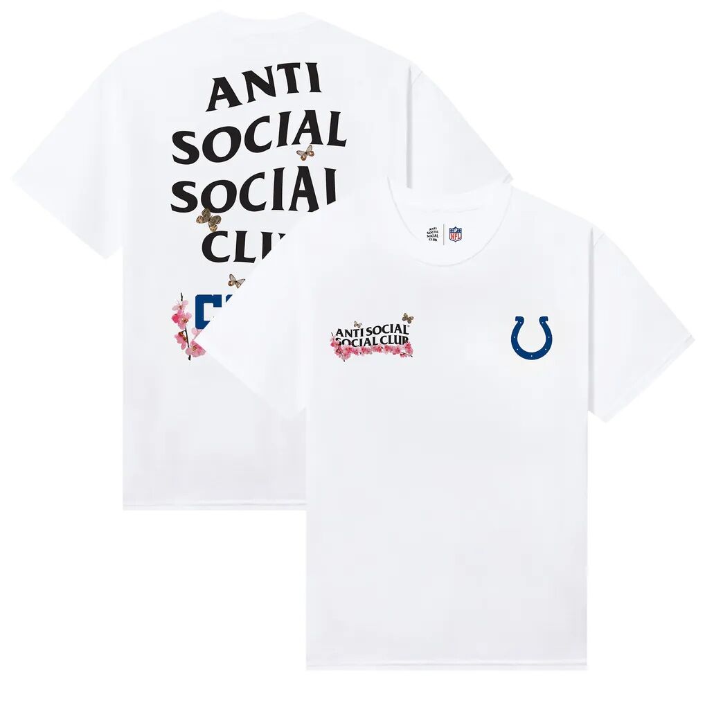 Indianapolis Colts AntiSocialSocialClub x NFL Unisex Blossom T-Shirt