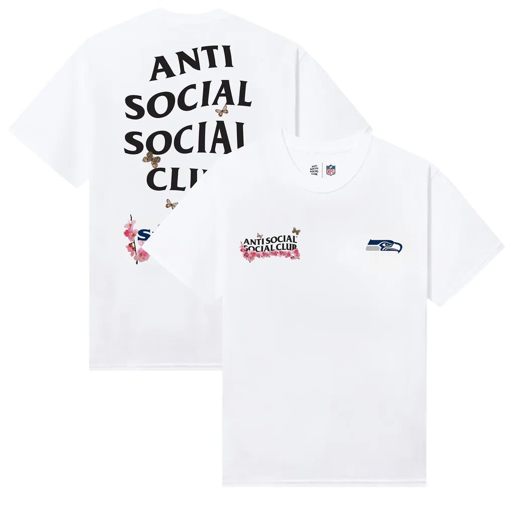 Seattle Seahawks AntiSocialSocialClub x NFL Unisex Blossom T-Shirt