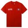 San Francisco 49ers AntiSocialSocialClub x NFL Unisex Blossom T-Shirt - Scarlet - Side View