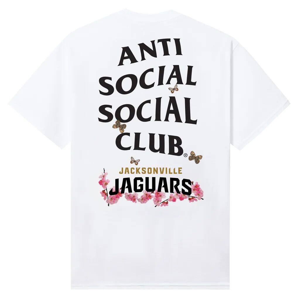 Jacksonville Jaguars AntiSocialSocialClub x NFL Unisex Blossom T-Shirt