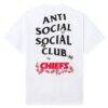 Kansas City Chiefs AntiSocialSocialClub x NFL Unisex Blossom T-Shirt - White - Detail View