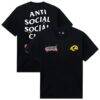 Los Angeles Rams AntiSocialSocialClub x NFL Unisex Blossom T-Shirt - Black - Front View
