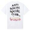 New Orleans Saints AntiSocialSocialClub x NFL Unisex Blossom T-Shirt - White - Detail View