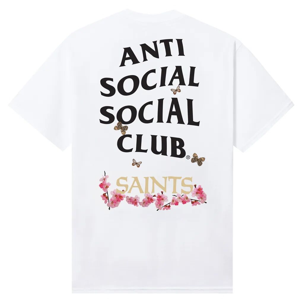 New Orleans Saints AntiSocialSocialClub x NFL Unisex Blossom T-Shirt