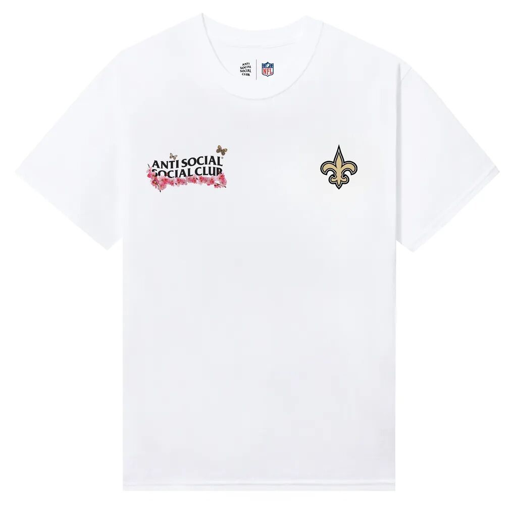 New Orleans Saints AntiSocialSocialClub x NFL Unisex Blossom T-Shirt