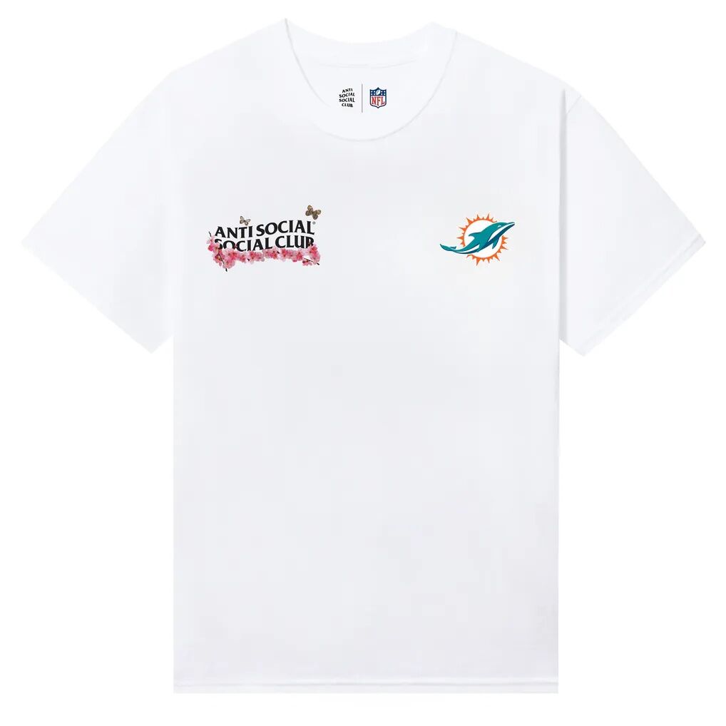 Miami Dolphins AntiSocialSocialClub x NFL Unisex Blossom T-Shirt