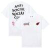 Arizona Cardinals AntiSocialSocialClub x NFL Unisex Blossom T-Shirt - White - Front View