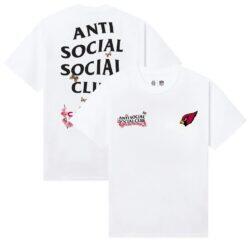 Arizona Cardinals AntiSocialSocialClub x NFL Unisex Blossom T-Shirt - White - Front View