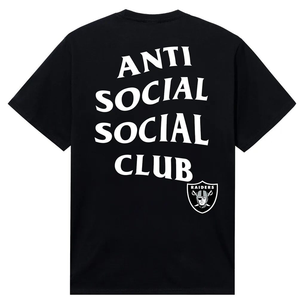 Las Vegas Raiders AntiSocialSocialClub x NFL Unisex Snap T-Shirt