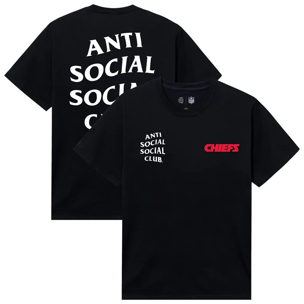 Kansas City Chiefs AntiSocialSocialClub x NFL Unisex Snap T-Shirt