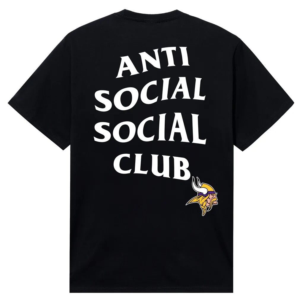 Minnesota Vikings AntiSocialSocialClub x NFL Unisex Snap T-Shirt