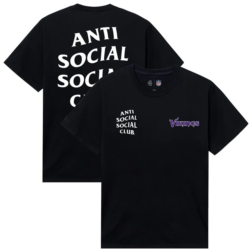 Minnesota Vikings AntiSocialSocialClub x NFL Unisex Snap T-Shirt