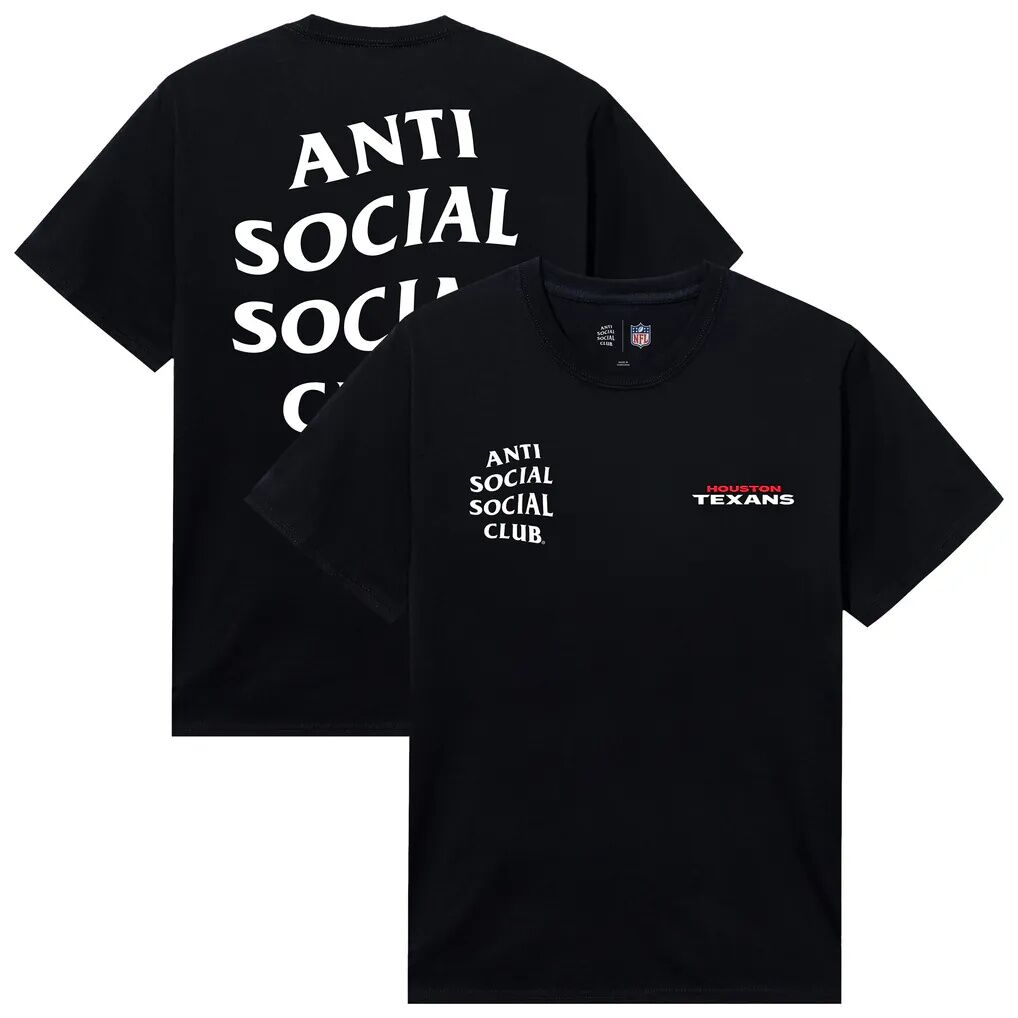 Houston Texans AntiSocialSocialClub x NFL Unisex Snap T-Shirt