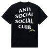 Los Angeles Chargers AntiSocialSocialClub x NFL Unisex Snap T-Shirt - Black - Detail View