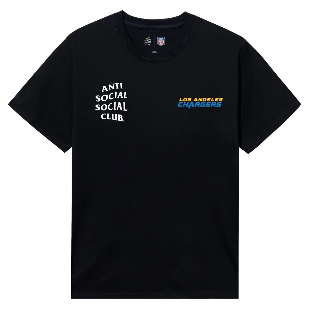 Los Angeles Chargers AntiSocialSocialClub x NFL Unisex Snap T-Shirt