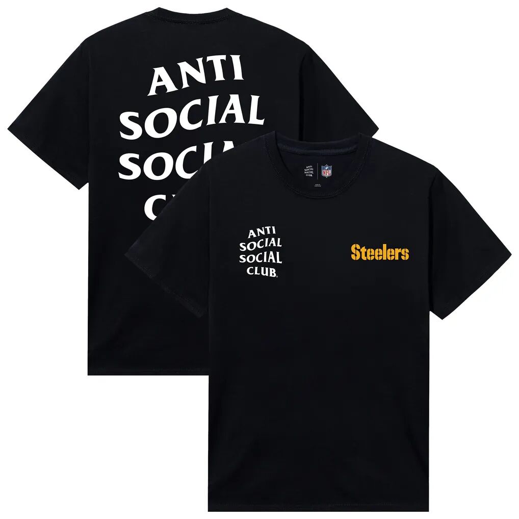 Pittsburgh Steelers AntiSocialSocialClub x NFL Unisex Snap T-Shirt