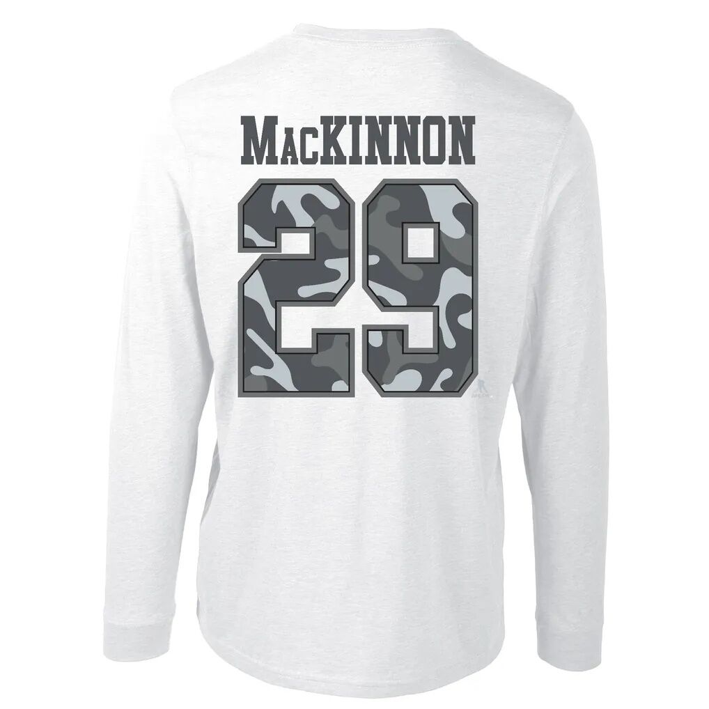 Nathan MacKinnon Colorado Avalanche Levelwear Oscar Long Sleeve T-Shirt