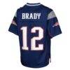 Tom Brady New England Patriots Mitchell & Ness Preschool Legacy Retired Player Jersey - Navy - Detail View