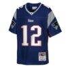Tom Brady New England Patriots Mitchell & Ness Preschool Legacy Retired Player Jersey - Navy - Side View
