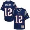 Tom Brady New England Patriots Mitchell & Ness Youth Legacy Retired Player Jersey - Navy - Front View