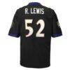 Ray Lewis Baltimore Ravens Mitchell & Ness Youth 2004 Legacy Player Jersey - Black - Detail View