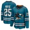 Darnell Nurse San Jose Sharks Fashion7 Home Breakaway Jersey - Teal - Front View