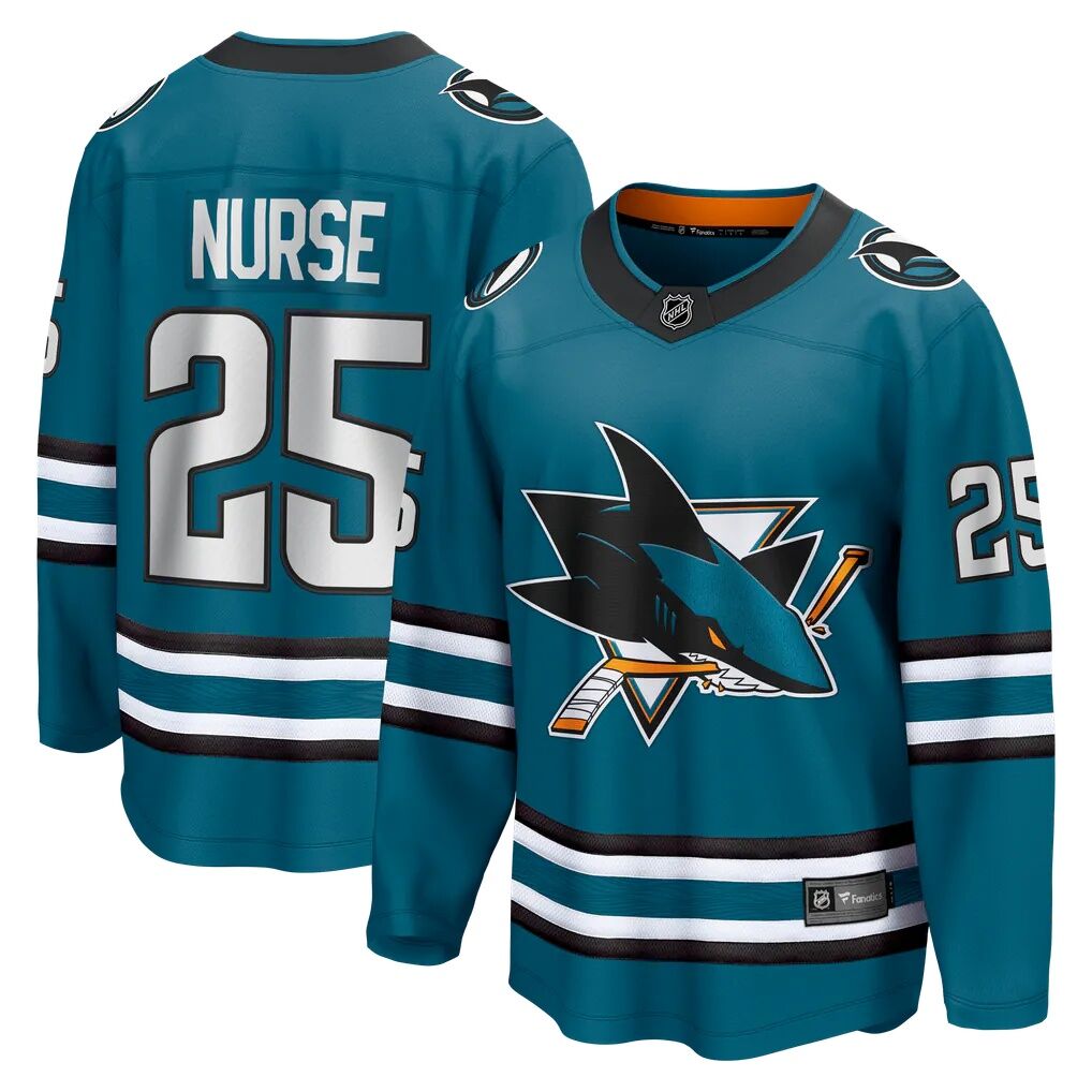 Darnell Nurse San Jose Sharks Fashion7 Home Breakaway Jersey