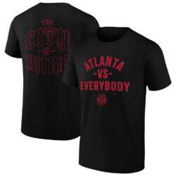 Atlanta United FC Paper Planes Unisex The City Is Mine T-Shirt - Black - Front View