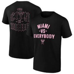 Inter Miami CF Paper Planes Unisex The City Is Mine T-Shirt - Black - Front View
