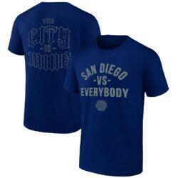 San Diego FC Paper Planes Unisex The City Is Mine T-Shirt - Navy - Front View